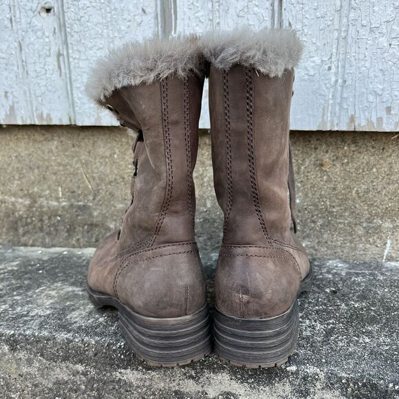 ABEO Helena Faux Fur Lined Leather Ankle Waterproof Winter Boot- Size 6.5 EUC - Picture 6 of 9